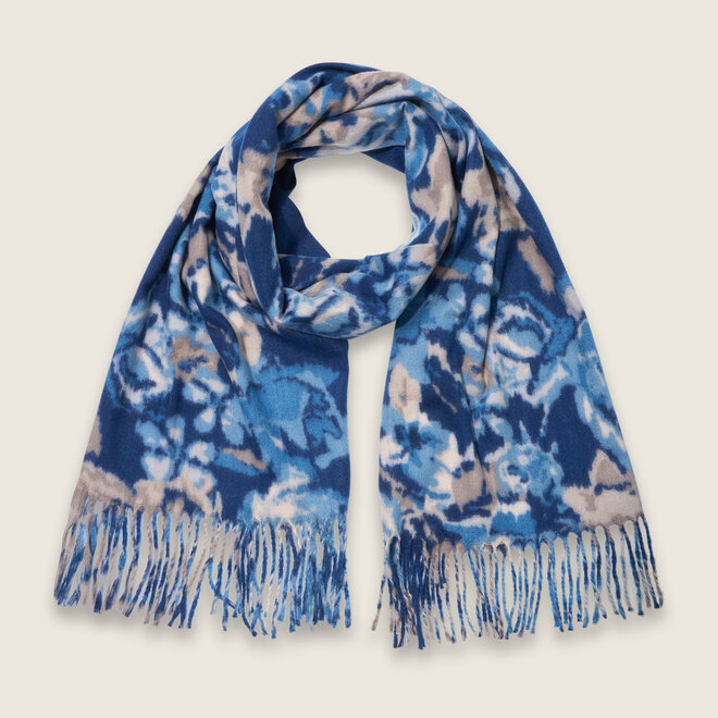 Bloemen sjaal ( Blauw)