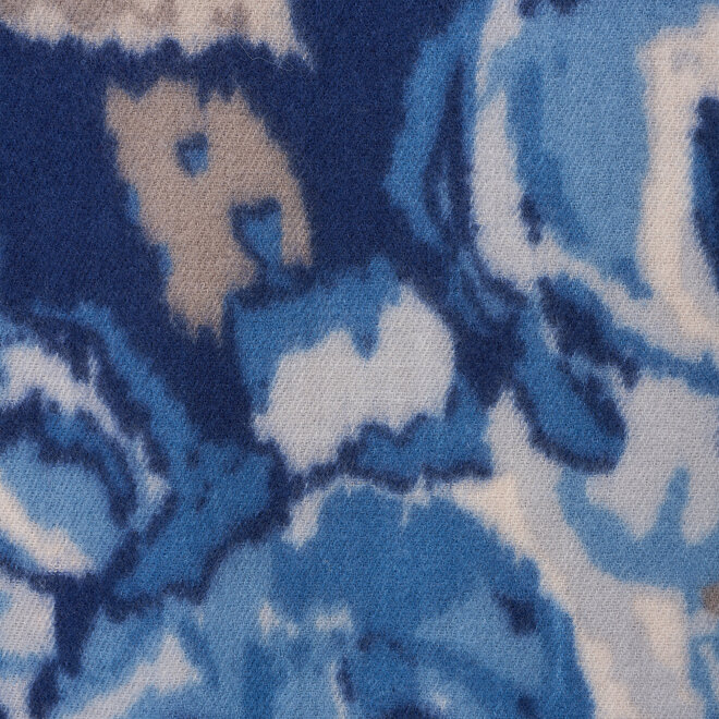 Bloemen sjaal ( Blauw)