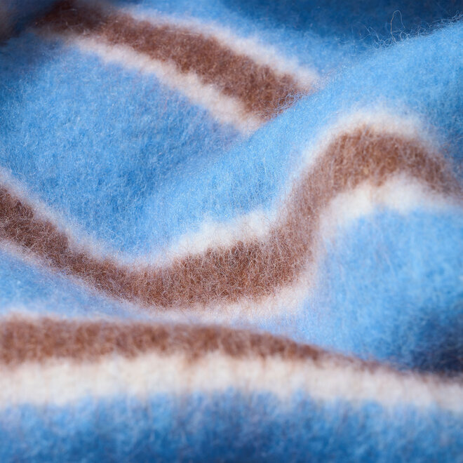 Gestreepte sjaal ( Pastel blauw)