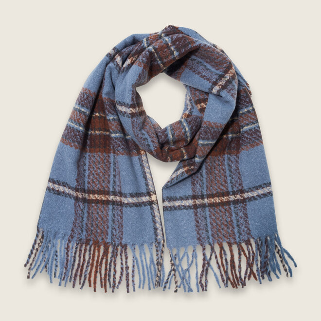 Check sjaal ( Blauw)