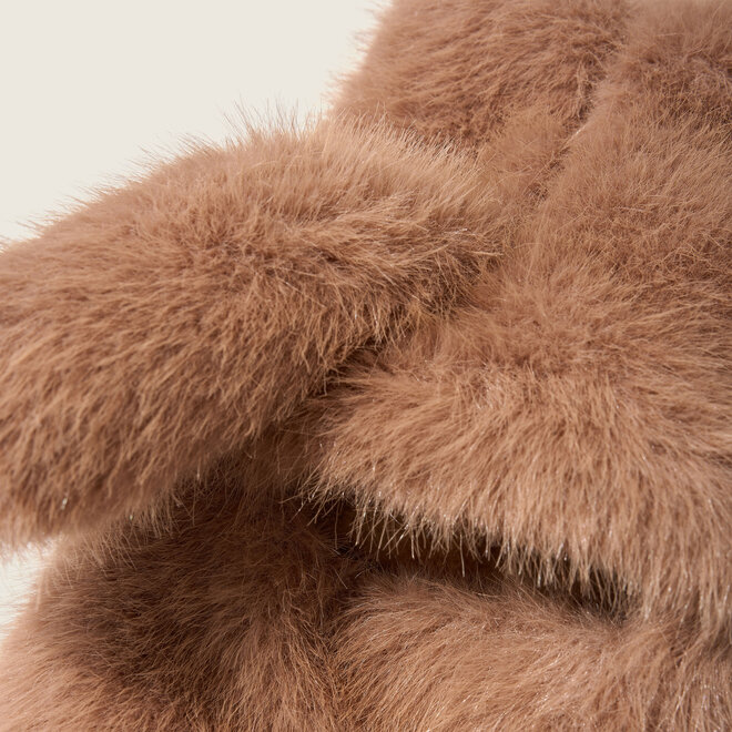 Fake fur handschoenen( Zand)
