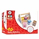 Thimbletoys Houten Kistje met Zuivelproducten, 7dlg. Thimbletoys Houten Kistje met Zuivelproducten, 7dlg.