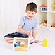 Thimbletoys Houten Kistje met Zuivelproducten, 7dlg. Thimbletoys Houten Kistje met Zuivelproducten, 7dlg.