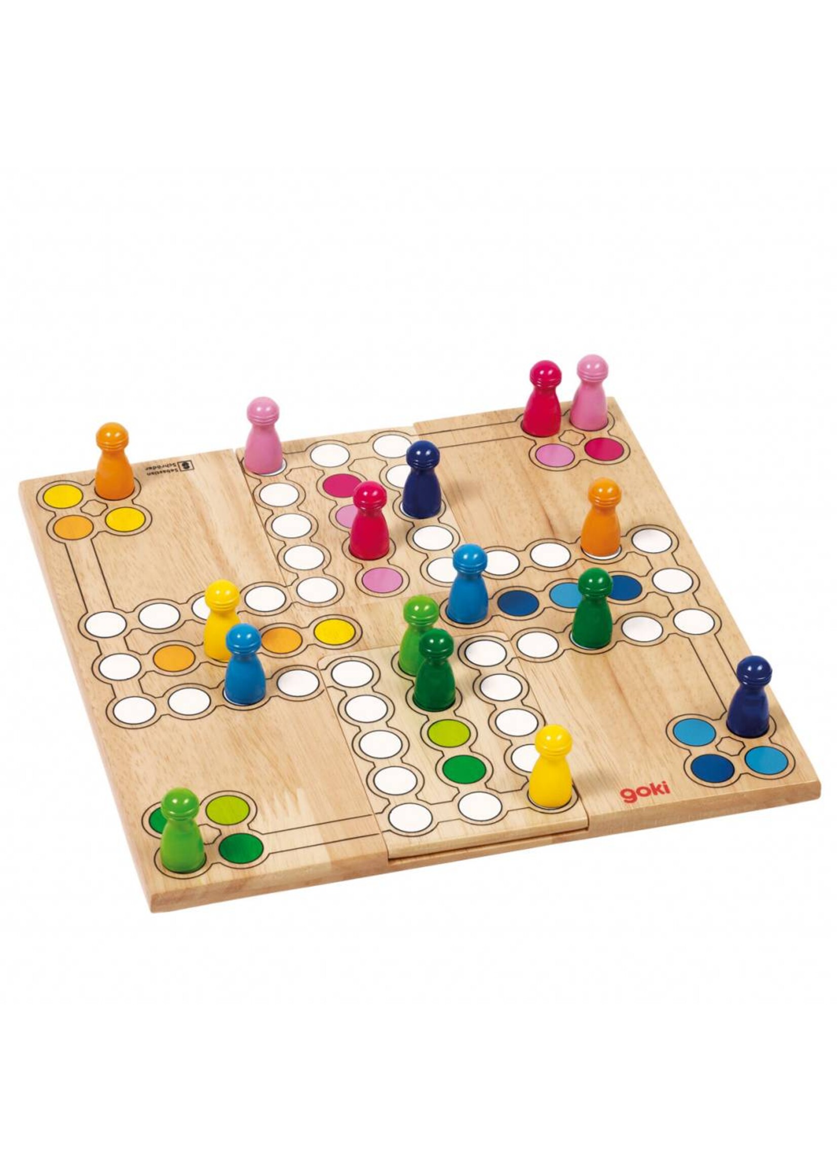 Goki  Houten Ludo Spel - Variabel