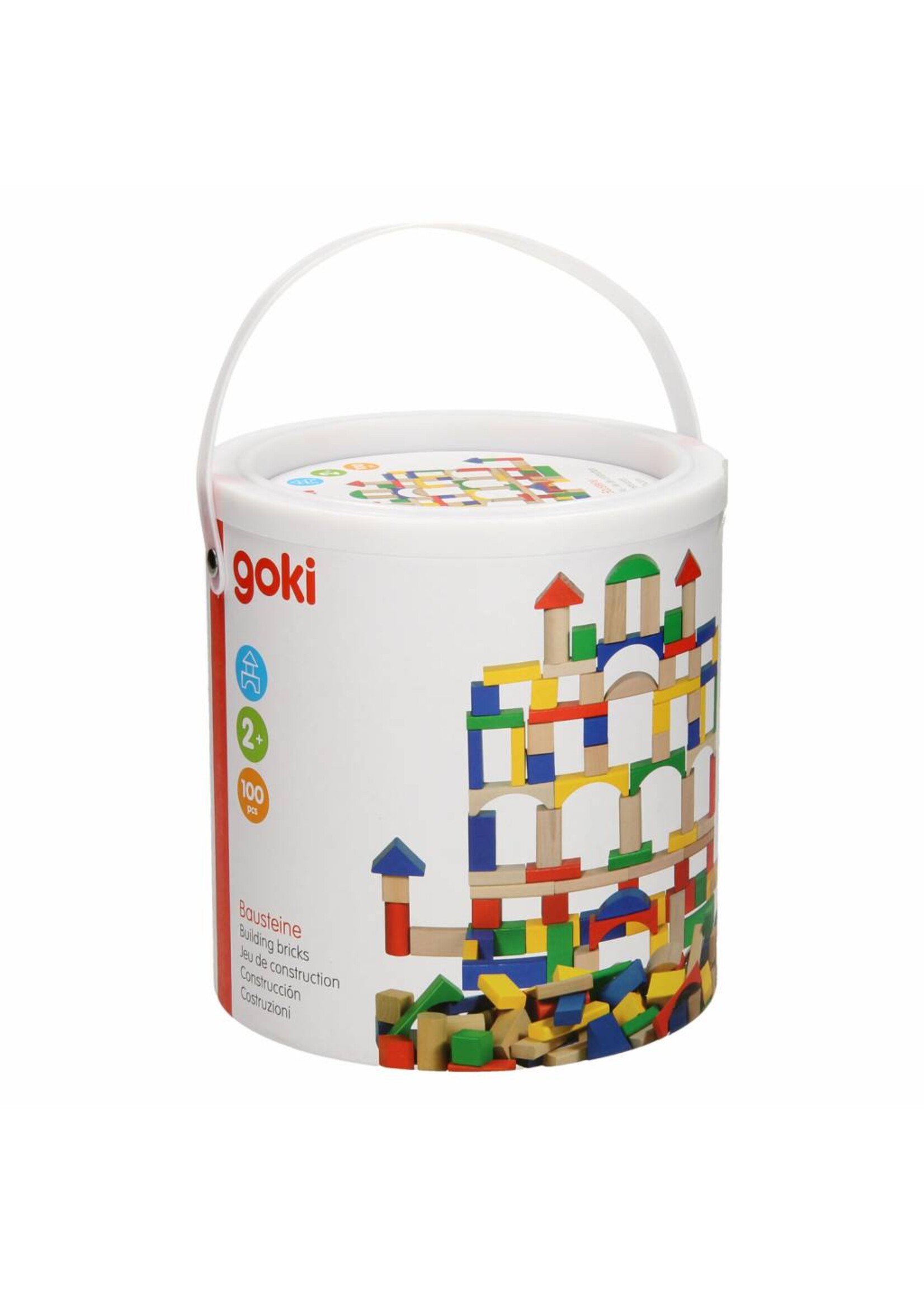 Thimbletoys Houten Bouwblokken in Ton - Kleur, 100dlg.