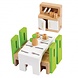 Hape Hape Poppenhuis Eetkamer Hape Hape Poppenhuis Eetkamer