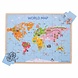 Bigjigs Houten Wereldkaart Puzzel, 35dlg. Bigjigs Houten Wereldkaart Puzzel, 35dlg.