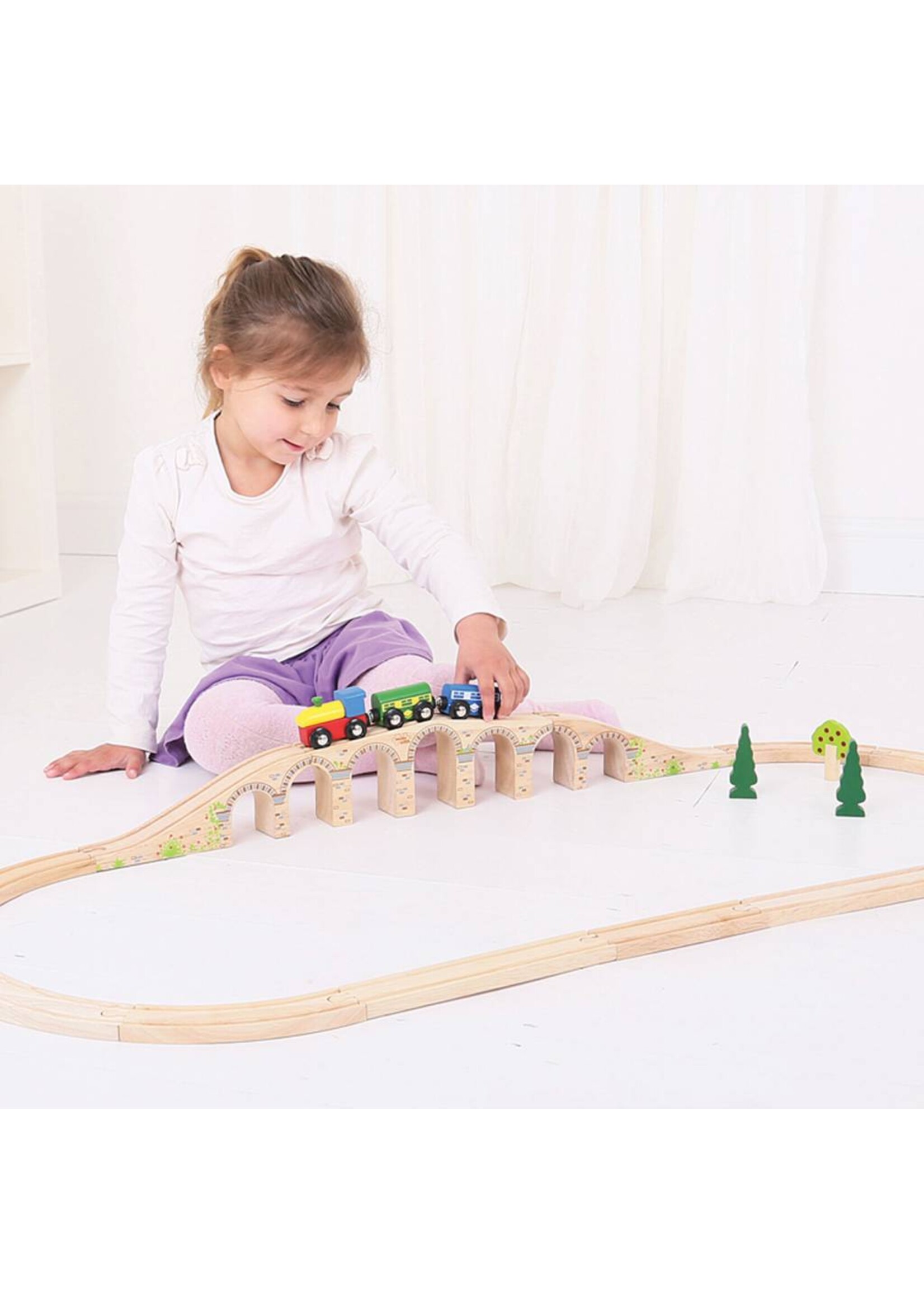 Thimbletoys Houten Rails - Spoorwegviaduct, 3dlg.