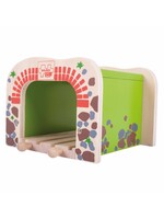 Thimbletoys Houten Rails - Dubbelspoor Tunnel