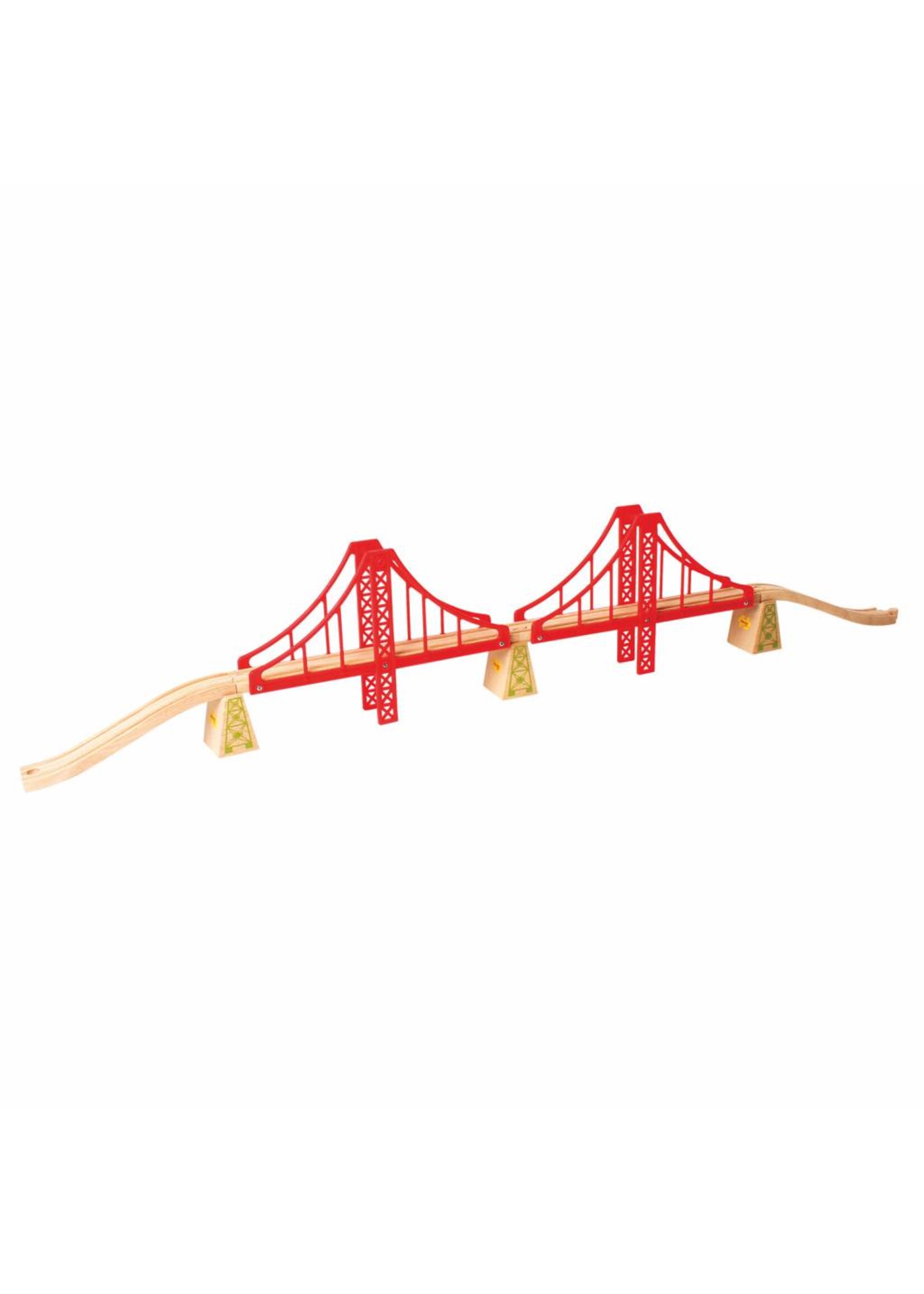 Thimbletoys Houten Rails - Dubbele Hangbrug, 7dlg.