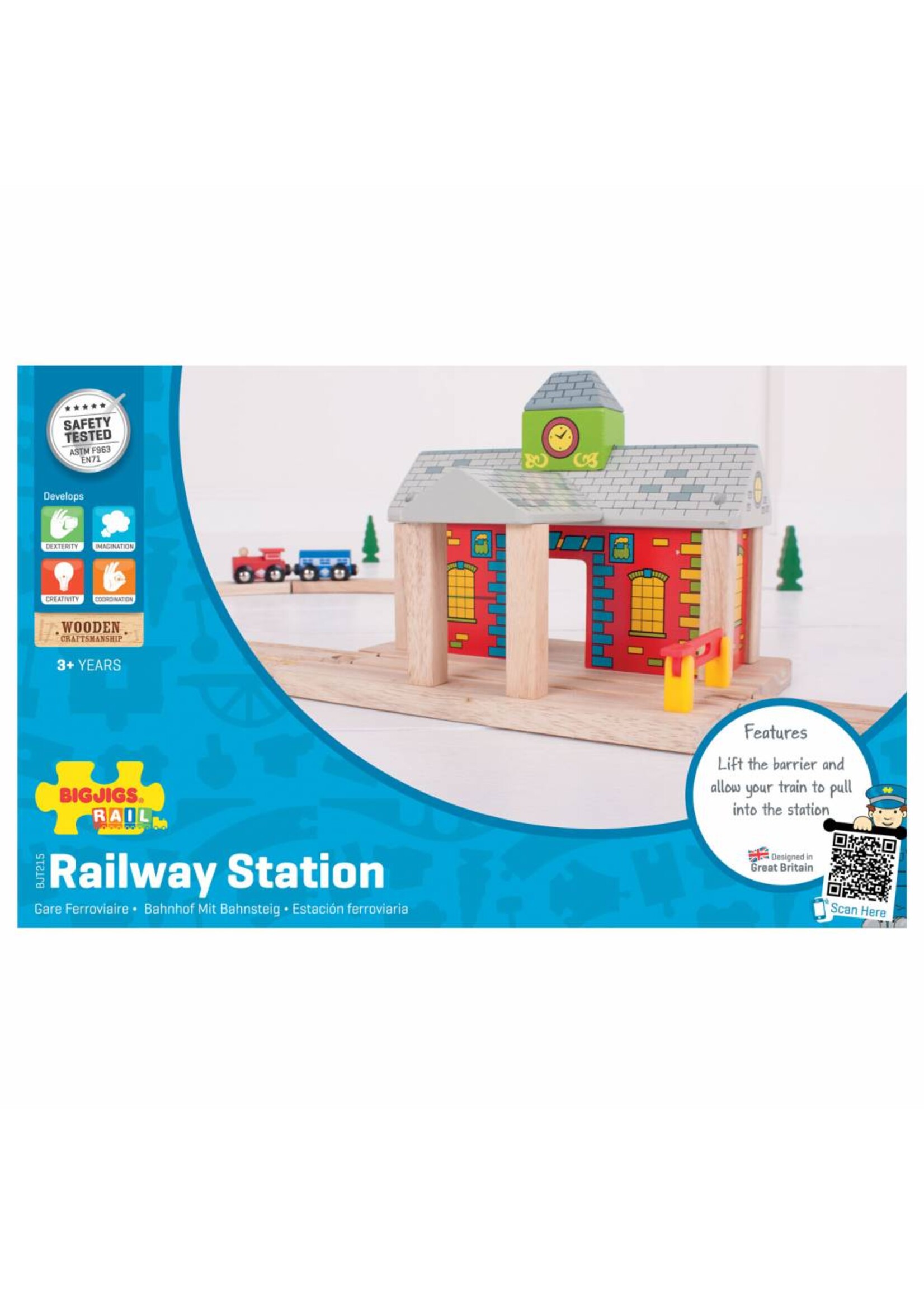 Thimbletoys Houten Rails - Spoorwegstation