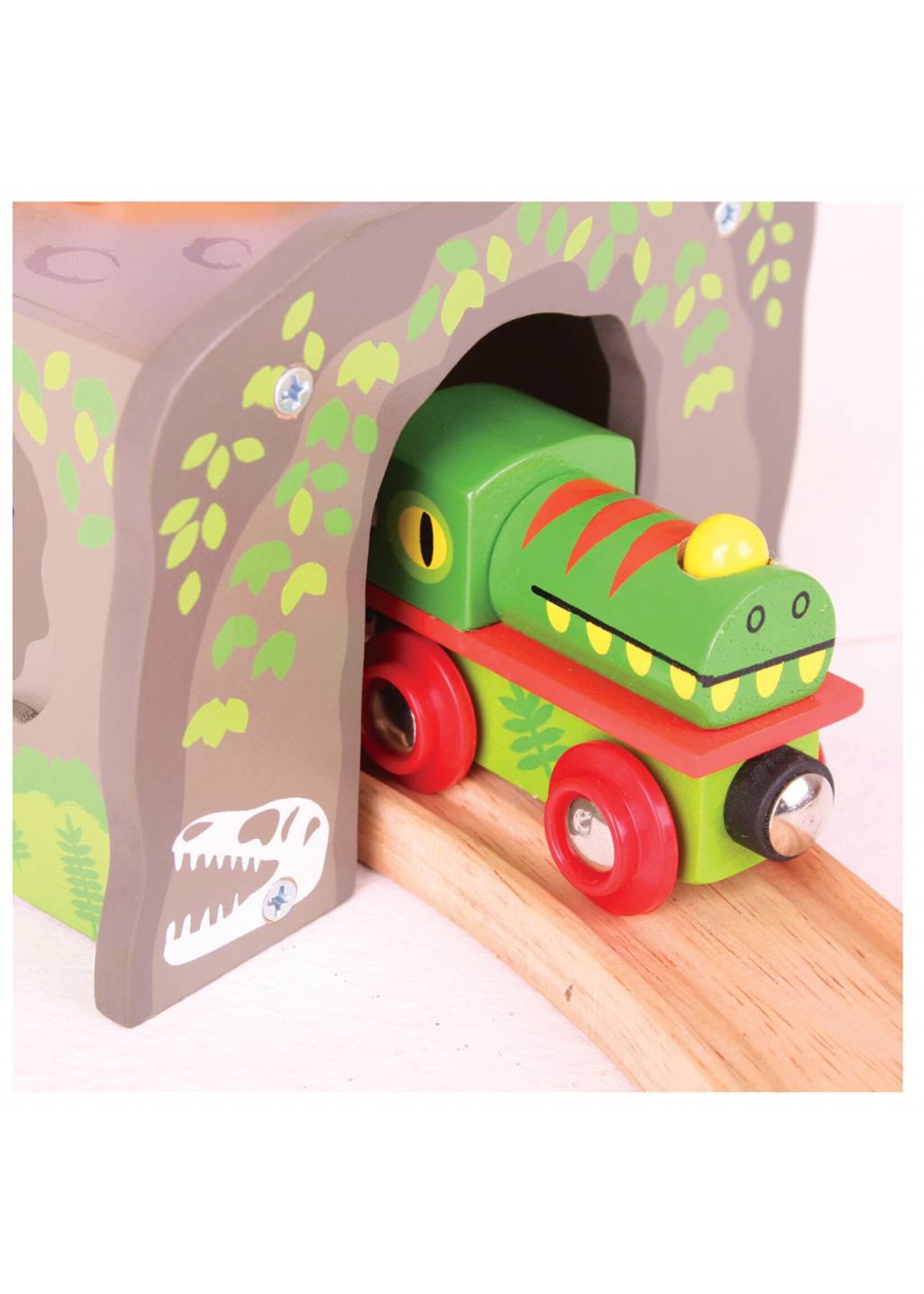 Thimbletoys Houten T-Rex Tunnel