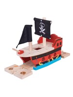 Thimbletoys Houten Rails - Piratenschip