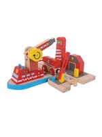 Thimbletoys Houten Rails - Brandweerhaven