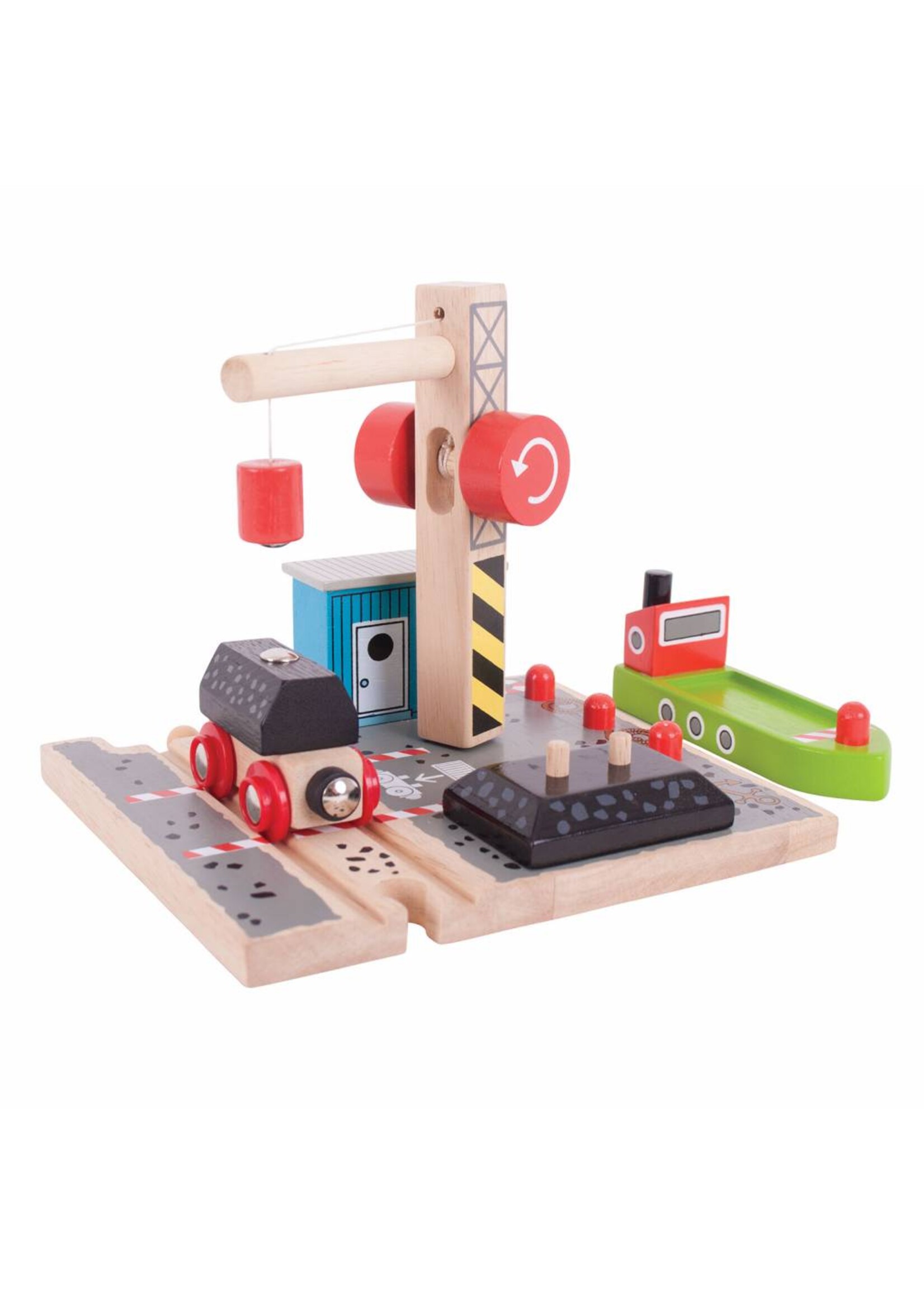 Thimbletoys Houten Rails - Laadstation Steenkool