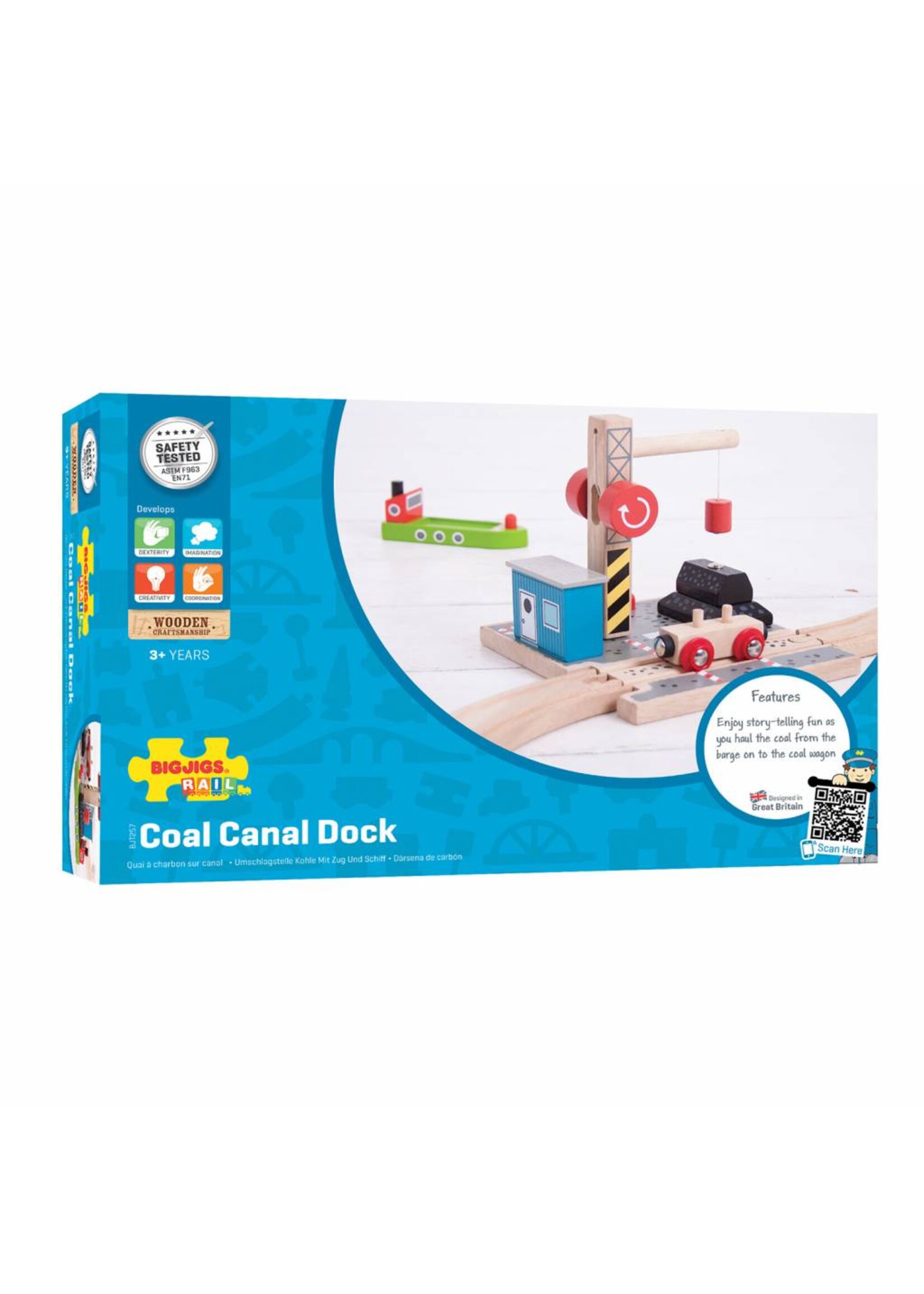 Thimbletoys Houten Rails - Laadstation Steenkool