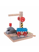 Thimbletoys Houten Rails - Gravel Kraan