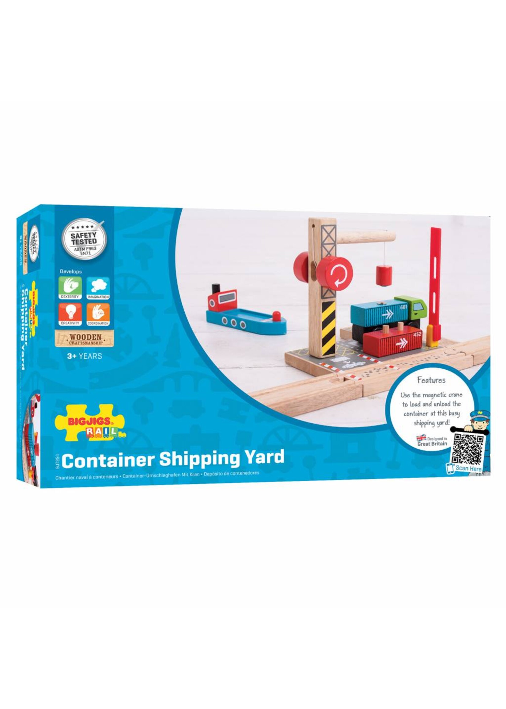 Thimbletoys Houten Rails - Container Scheepswerf