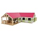Kids Globe Kids Globe Paardenhoekstal met 3 Boxen en Berging Roze 1:24 Kids Globe Kids Globe Paardenhoekstal met 3 Boxen en Berging Roze 1:24