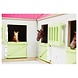 Kids Globe Kids Globe Paardenhoekstal met 3 Boxen en Berging Roze 1:24 Kids Globe Kids Globe Paardenhoekstal met 3 Boxen en Berging Roze 1:24