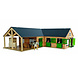 Kids Globe Kids Globe Paardenhoekstal met 3 Boxen en Berging 1:24 Kids Globe Kids Globe Paardenhoekstal met 3 Boxen en Berging 1:24