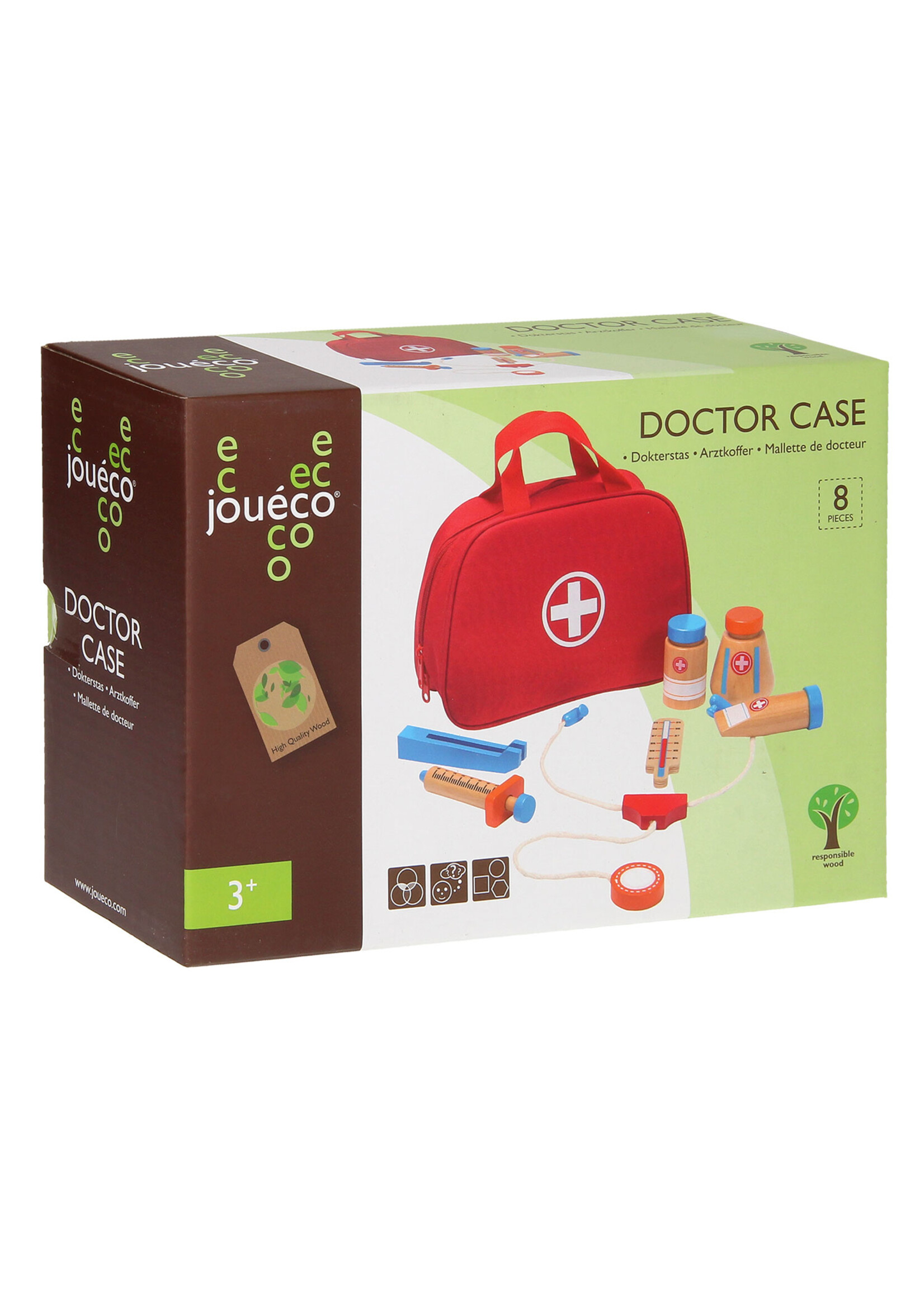 Thimbletoys Joueco Dokterstas met Accessoires, 11dlg.