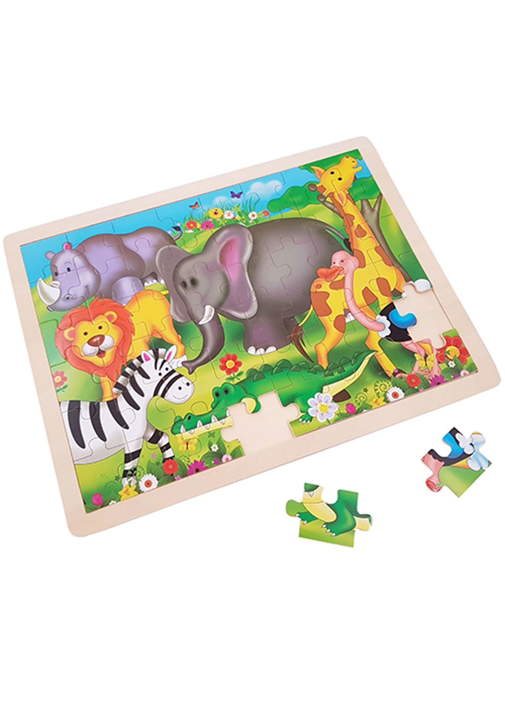 Thimbletoys Houten Legpuzzel Wilde Dieren