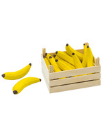 Goki  Houten Bananen in Kist, 10dlg.