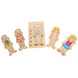 Thimbletoys Houten Lichaamspuzzel Meisje, 29st. Thimbletoys Houten Lichaamspuzzel Meisje, 29st.