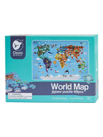 Classic World Classic World Houten Legpuzzel Wereldkaart, 48st.