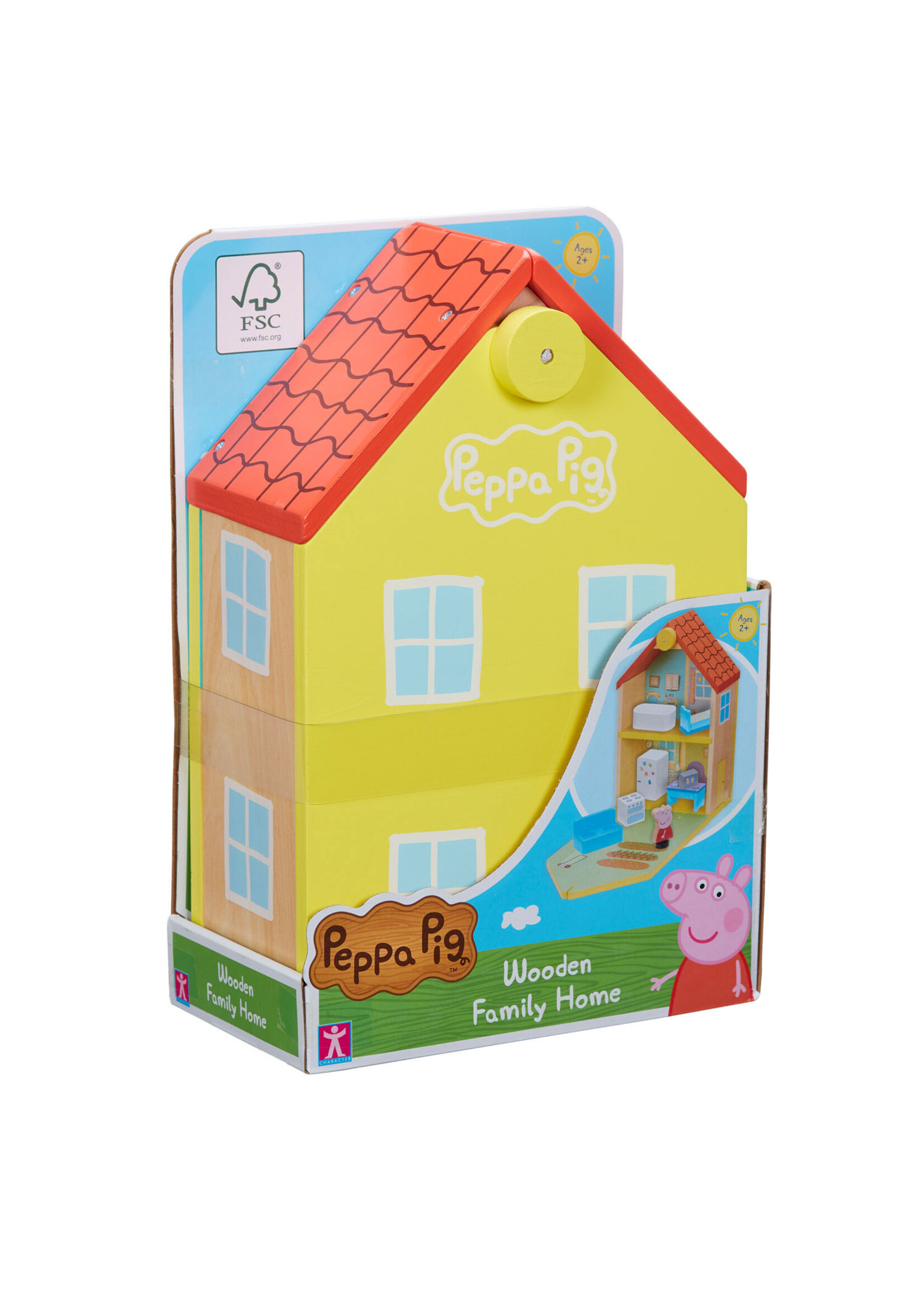 Thimbletoys Houten Poppenhuis Peppa Pig met Accessoires