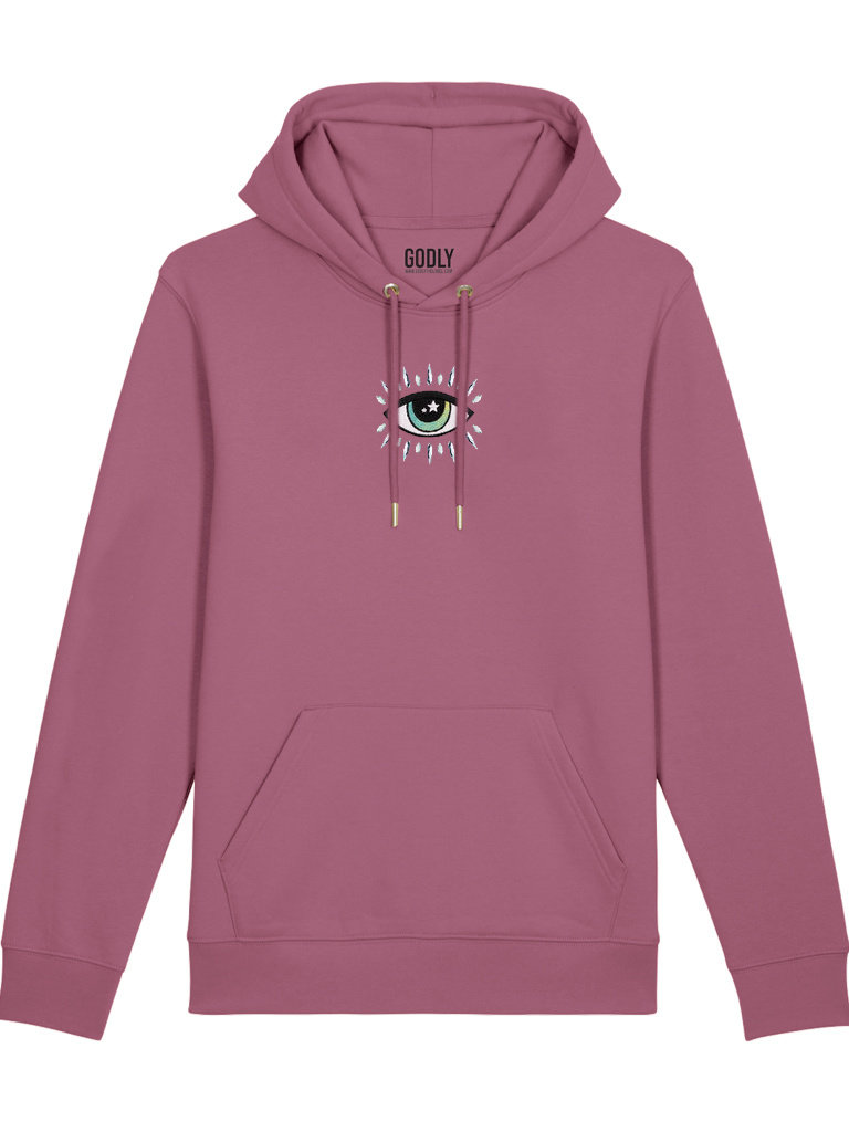 Godly the Label Hoodie Eye Candy Crystal - Mauve