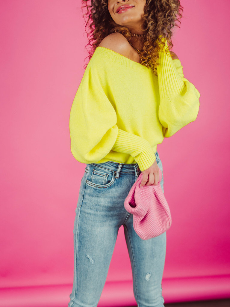 Sweater Candice - Neon Yellow