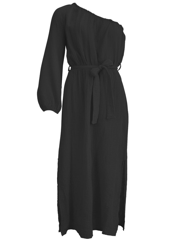 One Shoulder Dress Imani - Black