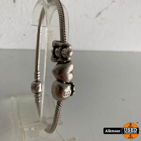 Pandora armband + bedels | Gebruikt