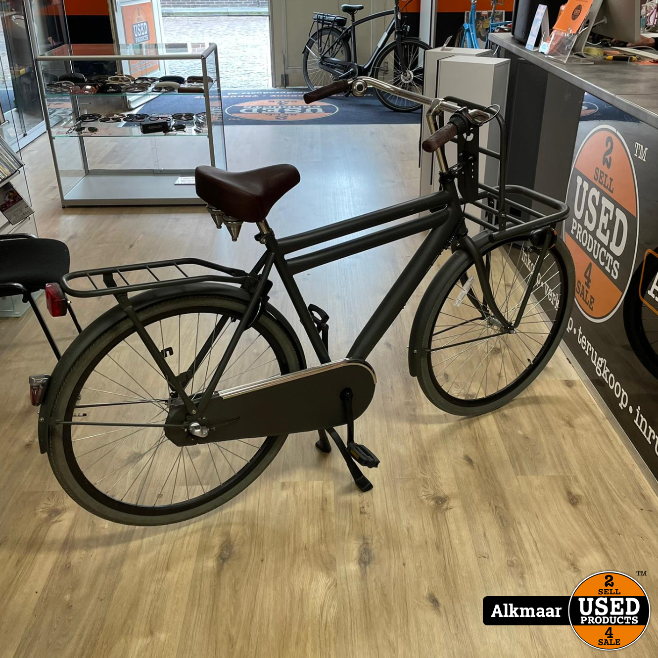 Spirit transportfiets heren grijs | Nette staat - Used Products Alkmaar