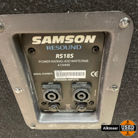Samson Resound RS18S 400W Passieve Subwoofer