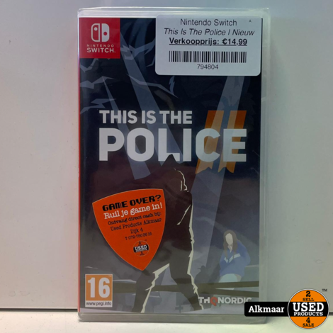 Nintendo Switch Game | This Is The Police | NIEUW