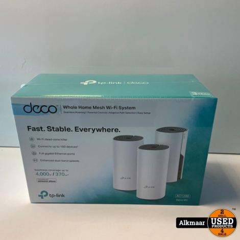 TP Link Deco M4 AC1200 Mesh System | NIEUW