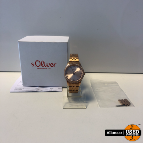 S.oliver Ladies Watch Wristwatch Stainless Steel Rose