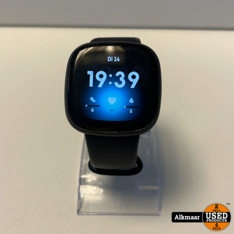 Fitbit Versa 3 Zwart | Nette Staat