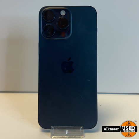 Apple iPhone 15 Pro Max 1TB Blue Titanium | 100% | Nieuwstaat
