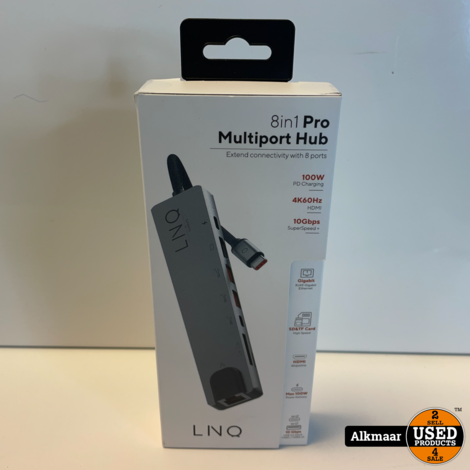 LINQ 8 in 1 PRO USB-C Multiport Hub | NIEUW in doos