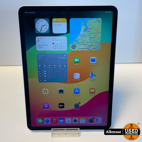 Apple iPad Pro 11 3e Gen 128GB Wifi Silver | Compleet in doos + cover