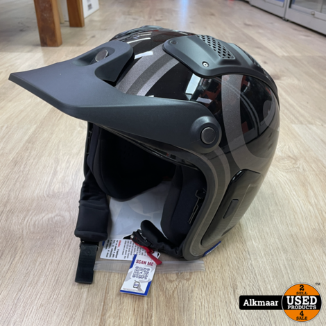 Shark X-drak 2 Thrust R Open Face Helmet Zwart | Maat M | Nieuw!