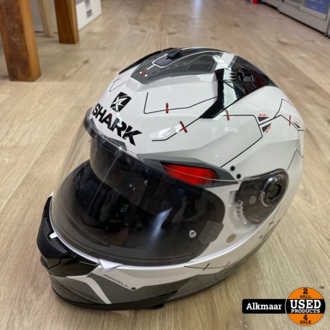 Shark Ridill 1.2 Mecca Helmet (White|Black|Red) | Maat M | Nieuw!