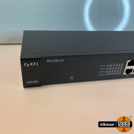 ZyXEL GS1100-24 24 Poorts switch | Nette staat