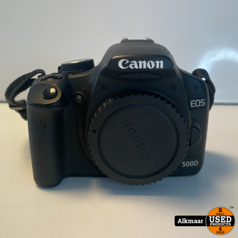 Canon 500D Spiegelreflexcamera + oplader | 2 accu's