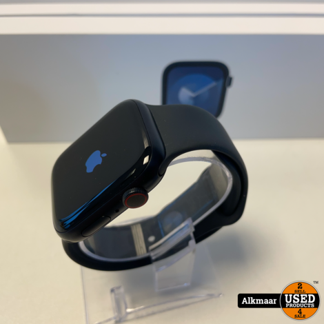 Apple Watch Series 9 45mm Midnight | Cellular | Zeer Nette Staat