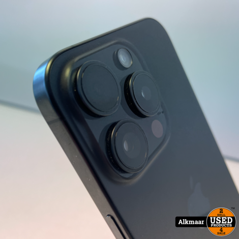 Apple iPhone 15 Pro 128GB Space Black | 100% | NIEUWSTAAT!